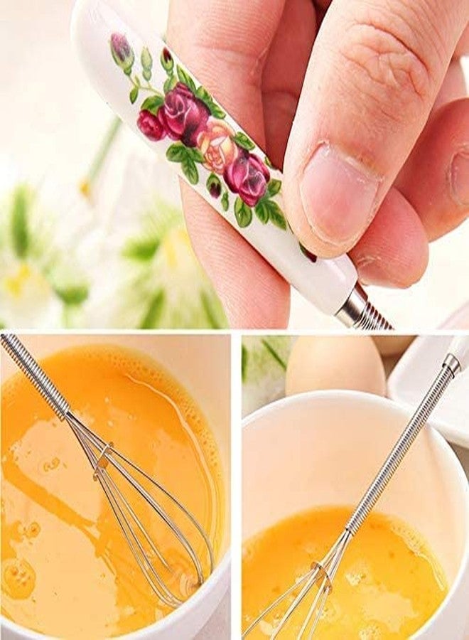 بينديا خفاقات بينديا الصغيرة 7 بوصات بمقبض من الفولاذ المقاوم للصدأ، خفاقات صغيرة جداً للخلط بسلك بالوني (عبوة من قطعة واحدة) - Image 4